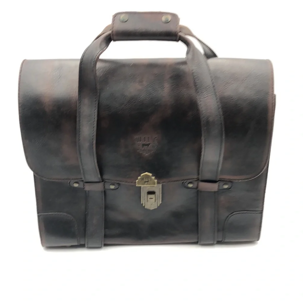 Will Leather Goods Everett Satchel Leather Briefcase